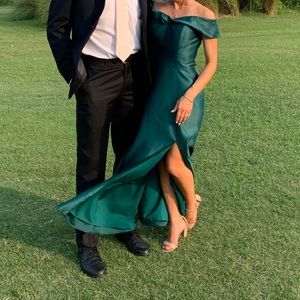 Small MoriLee Madeline Gardner Dress Style 21663 in Green